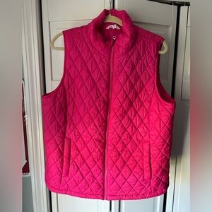 Pink winter vest